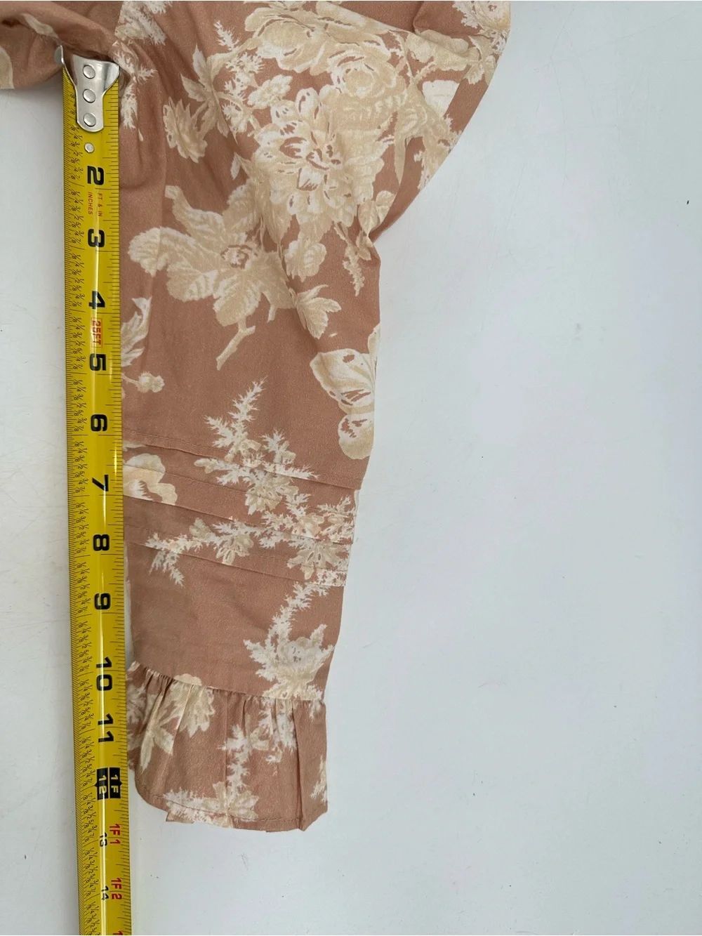 LOVESHACKFANCY Lienzo Mini Dress Floral Espresso Foam Cotton Size 6? - Picture 12 of 12